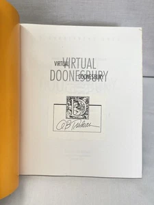 RARE SIGNED Virtual Doonesbury: A Doonesbury Book Paperback By Trudeau, G B - Picture 1 of 7