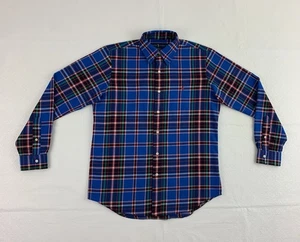 Polo Ralph Lauren Flannel Shirt Size Medium Plaid Long Sleeve Button Down - Picture 1 of 9
