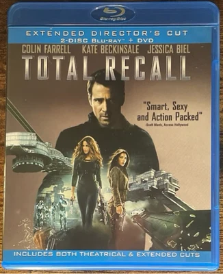 Total Recall Extended Director's Cut 2-Disc Blu-ray DVD Set Colin Farrell 9729 - Image 1 of 2