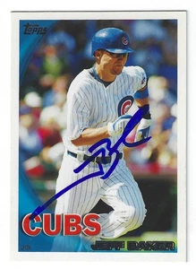 JEFF BAKER CHICAGO CUBS SIGNED CARD DETROIT TIGERS ROCKIES MIAMI MARLINS RANGERS - Picture 1 of 1