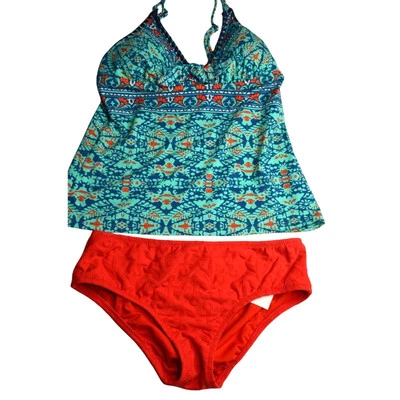 SPERRY TOP SIDER,尺寸小号橙色多色意大利面肩带三明治套装全新带标签 — 第 1/4 张图片