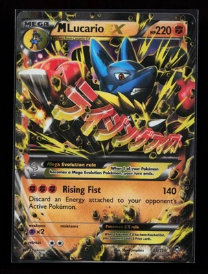 M Lucario EX 55/111 Ultra Rare XY - Furious Fists Pokémon Card - Image 1 of 2