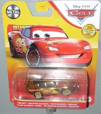 Golden Edition Lightning McQueen Cars Disney Pixar Mattel Diecast Metal Car 2020 - Image 1 of 2