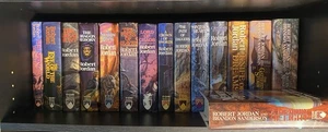 π₯ Complete Set 15 Vol 0-14 Wheel of Time Robert Jordan HC/DJ 11 1st Ed/Prints! - Picture 1 of 24