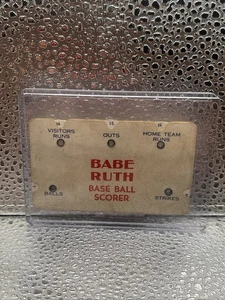 1934 Quaker Puffed Rice Baseball Scorer Paper Babe Ruth New York Yankees - Picture 1 of 6