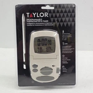 Taylor Digital Programmable 1470FS Cooking Thermometer & Timer 32° to 392°F New! - Picture 1 of 4