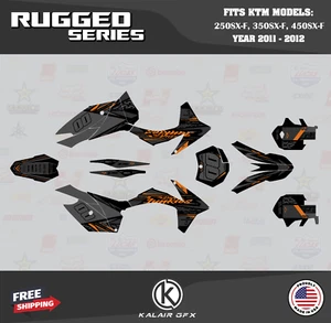 Graphics Kit for KTM 250SX-F, 350SX-F and 450SX-F (2011-2012) Rugged - OS - Picture 1 of 6