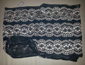 CHICO'S Women's Future Lace Infinity Scarf, Black/Gold Lace, One Size NEW 50%OFF - Picture 1 of 5