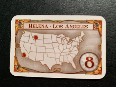 Ticket To Ride DESTINATION TICKET Helena - Los Angeles  2009 DAYS OF WONDER - Image 1 of 3