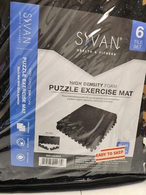 Tapete de exercícios Sivan saúde e fitness azulejos, espuma EVA de alta densidade com borracha - Imagem 1 de 4