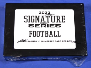 2022 LEAF SIGNATURE SERIES FOOTBALL HOBBY BOX - Picture 1 of 2