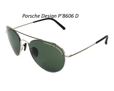 Gafas de sol Porsche Design P8606 D 54 mm para hombre unisex lentes verdes aviador nuevas Foto 1 de 4