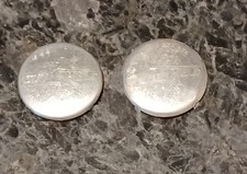 ORIGINAL FULTON MEDALLION VISOR BADGES GM CHEVROLET FORD BUICK USED 1930s 1940s 