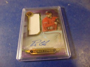 2019 TOPPS TRIPLE THREADS PATRICK CORBIN PATCH AUTO 8/75