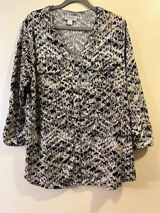 Avenue Women’s Button Up Blouse Shirt - Size 14/16 - Picture 1 of 5