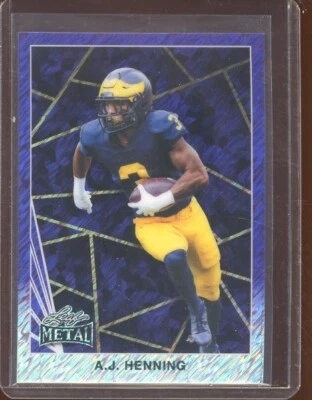 2024 Leaf Collective '90 Metal Shimmer Purple A.J. Henning Rc #1 (4/8) - Image 1 of 2