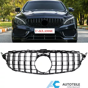Griglia radiatore Panamericana GT griglia nera lucida per Mercedes W205 S205 13-18 - Foto 1 di 4