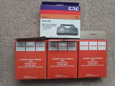 Adler & GRC T322-COB Correctable Typewriter Ribbon Satellite II Alpha 2000 2001 - Image 1 of 4