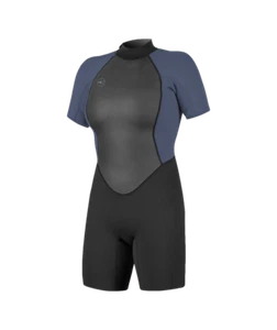 O'NEILL 2MM LADIES REACTOR SHORTY WETSUIT BLACK MIST - Picture 1 of 1