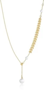 Handpicked AAA+ Freshwater Cultured Single Pearl Necklace Pendant Gold Necklace. - Picture 1 of 5