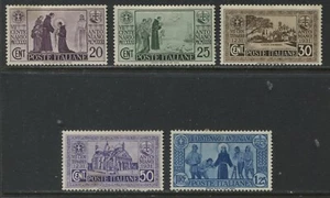 Italy 1931 St. Anthony 20¢ to 1.25 lire mint o.g. hinged - Picture 1 of 1