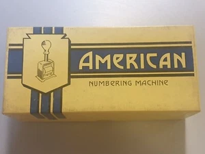 Vintage American Numbering Co. Nummerierungsmaschine Modell 110 - Bild 1 von 3