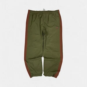 Vintage 90s Adidas originals baggy track pants khaki green large - Picture 1 of 4