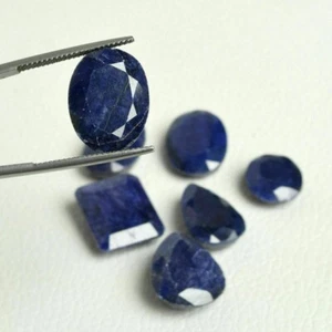 100 Ct./6 Pcs Natural Blue Sapphire Mixed Cut Loose Gemstones Lot @Cristmas sale - Picture 1 of 8