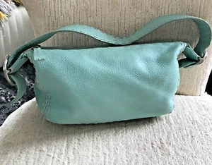 DONLD PLINER MEERSCHAUM GRÜN WEICHES KLEINES LEDER HANDTASCHE SCHULTER - Bild 1 von 6