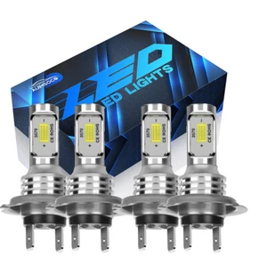 For Volkswagen Jetta 2005-2018 - 4X H7+H7 LED Headlight High&Low Bulbs Kit 6000K - Picture 1 of 12