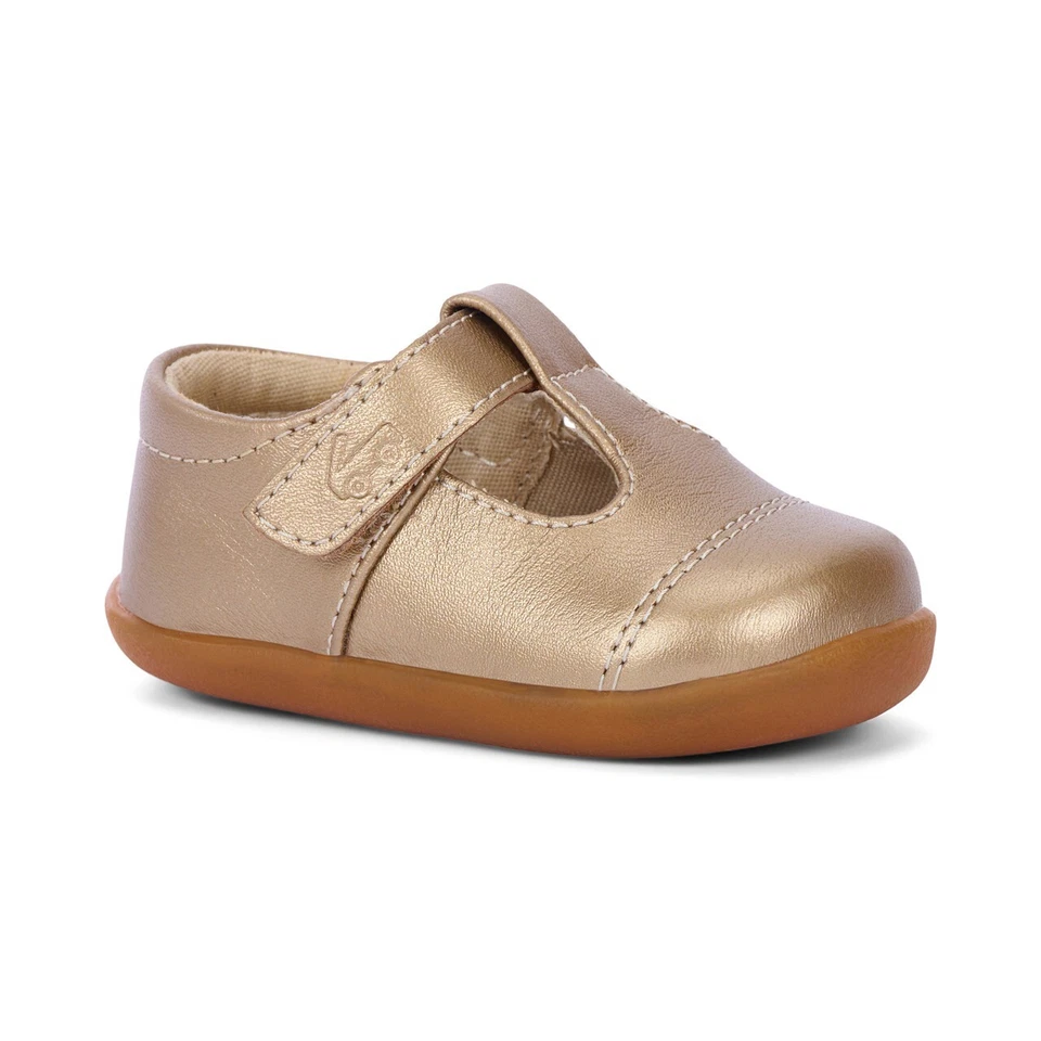 New See Kai Run  Bianca Mini Gold leather maryjane shoes, infant 6,NIB - Image 1 of 4