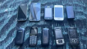 Job Lot 134 - 10x Untested Mixed Samsung Faulty Mobile Phones Spares Repairs - Imagen 1 de 2
