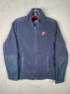 Chik-Fil-A Employee Jacket Womens Medium Blue Fleece Full Zip Team Oobe - Picture 1 of 12