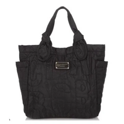 Bolso de Mano Marc by Marc Jacobs Mediano Bonito Nylon Tate Negro Logo Bolso de Mano Viaje Trabajo Foto 1 de 4