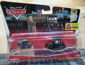 DISNEY CARS STANLEY AND LIZZIE  RADIATOR SPRINGS 2 PIECE SET MINT SEALED  BRIGHT - Picture 1 of 8