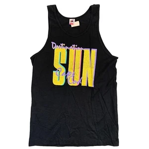 Vintage 80s 90s Beach Cape Cod Tank Top Large Vaporwave Retro Sun Surf USA NWT - Picture 1 of 6