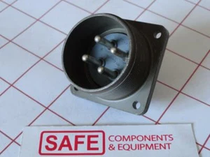MS3102E24-22PX Circular Connector Mil-Spec 4-Pin Male Contact Panel Mount E41-13 - Picture 1 of 3