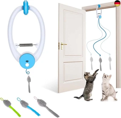 PETTOM Katzenspielzeug Selbstbeschäftigung Tür, Katzenspielzeuge Türrahmen El