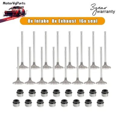 16x 6mm Intake Exhaust Valves Set For Audi A4 A5 VW Golf GTI Tiguan Passat 2.0T Foto 1 de 4
