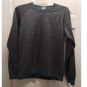 Columbia Men's Size Small Basic Heather Gray Logo Pullover Crew Neck Sweatshirt - Picture 1 of 6