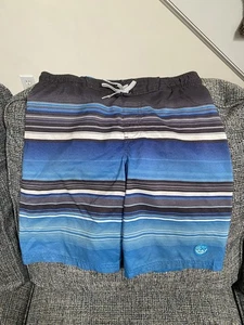 ZeroXposur Swim Trunks, Size Youth M (10/12), Color-Black, Grays, Blues, & White - Picture 1 of 7