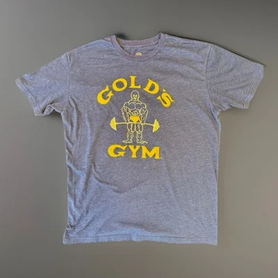 Golds Gym T Shirt Mens Large Blue Classic Logo Bodybuilding Weightlifting Tee - Image 1 of 4