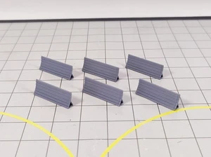 20x AIRCRAFT JET BLAST FENCES (Grey) Airport Taxiway Models 1:500 Scale Scenery - Picture 1 of 5