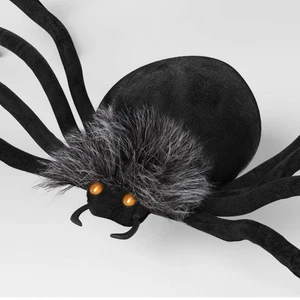 Hyde & EEK! Riesige 50 Zoll schwarze Plüschspinne Halloween dekorative Requisite neu - Bild 1 von 4