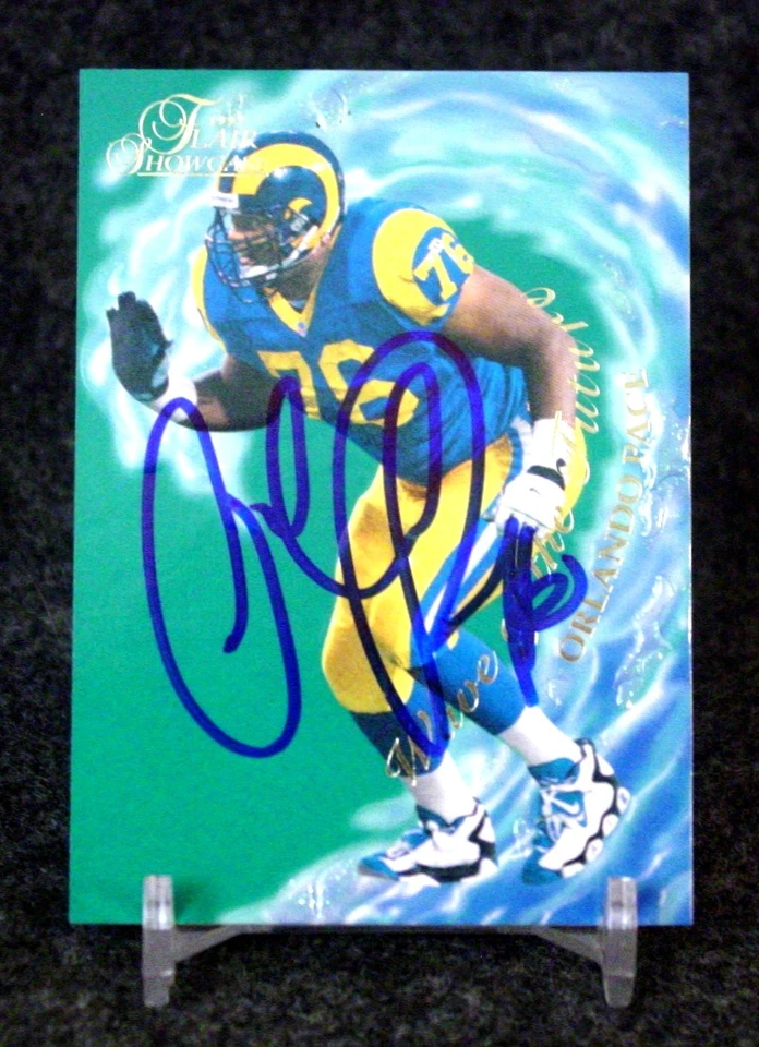 ORLANDO PACE Signed/Autographed 1997 Flair Showcase Wave of the Future Card 18WF - Image 1 of 1