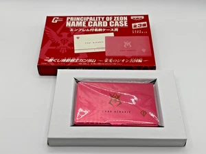 GUNDAM PRINCIPALITY OF ZEON CHAR AZNABLE NAME CARD CASE ICHIBAN-KUJI From Japan - Picture 1 of 4