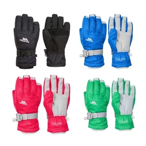 Trespass Kids Ski Gloves Padded Waterproof Sherpa Lined Simms - Picture 1 of 11