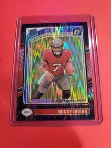 2024 Panini Optic Donruss Bucky Irving * Purple Shock * Rated Rookie RC #216 - Foto 1 di 2