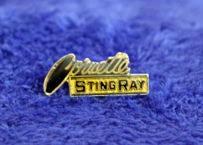 Chevy Corvette Script Hat Lapel Pin Accessory Bowtie Sting Ray Vette - Image 1 of 4