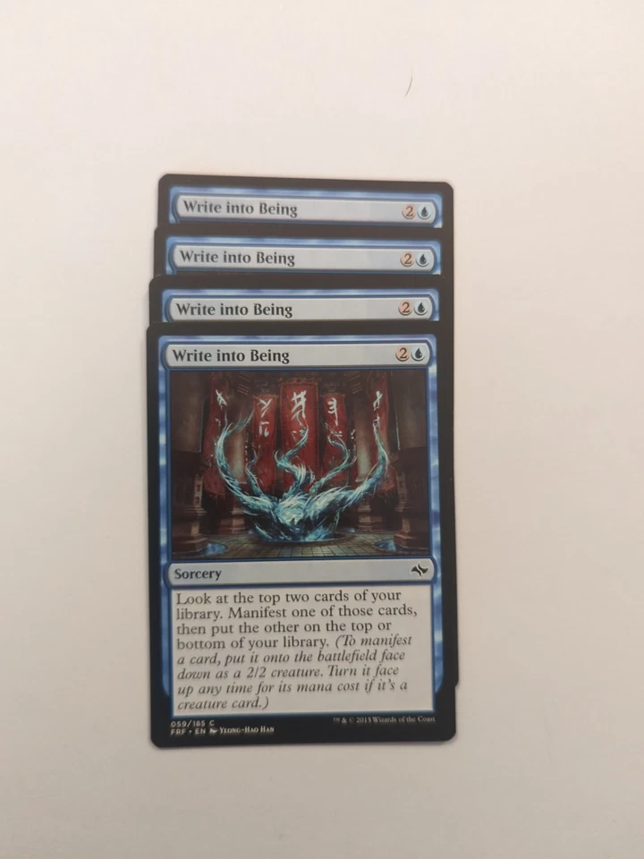 (4) Write into Being *PLAYSET* Fate Reforged Regular NM MTG - Image 1 of 1